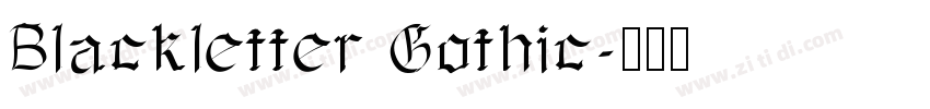 Blackletter Gothic字体转换